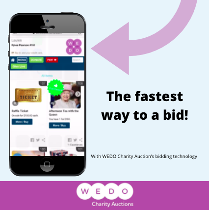 screenshot of WEDO Charity Auctions